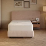 Elektrisch verstelbaar twijfelaar bed van 120x200 cm met een luxe boxspring uitstraling.