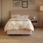 Complete boxspring 120x200 cm, twijfelaar bed met luxe uitstraling.