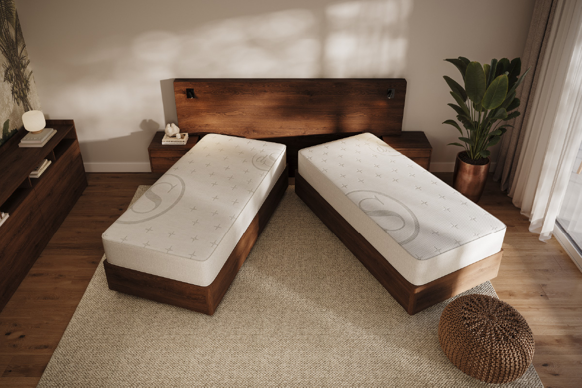 Seniorenbed van hout – model Manifesto met natuurlijke uitstraling