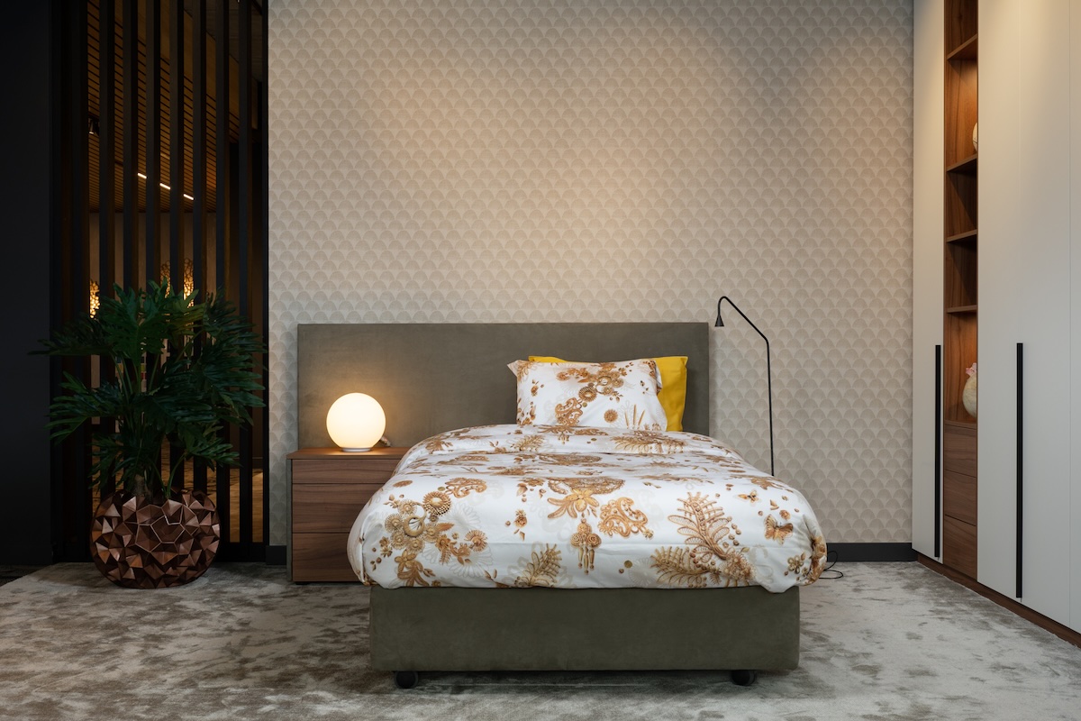 Modern seniorenbed Lato – twijfelaar boxspring 120 cm